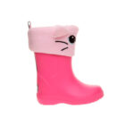 Bota agua gatito peluche rosa | Divertida y calentita