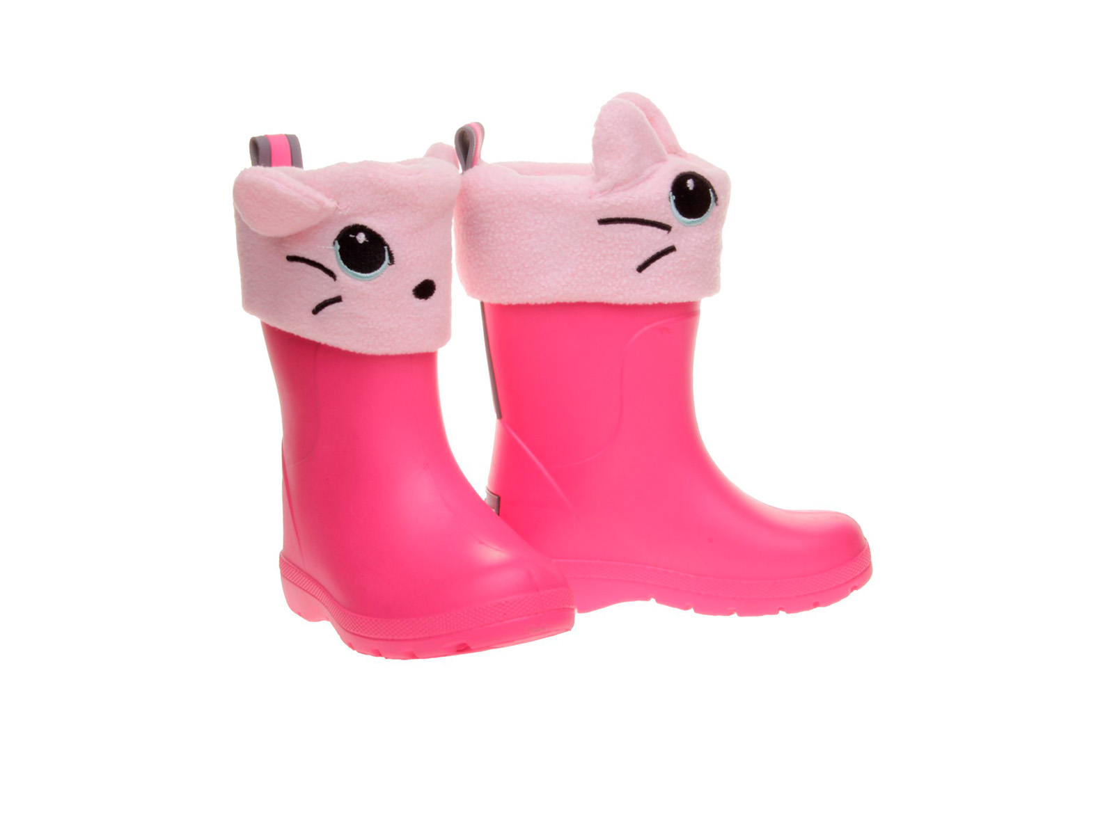 Bota agua gatito peluche rosa | Divertida y calentita