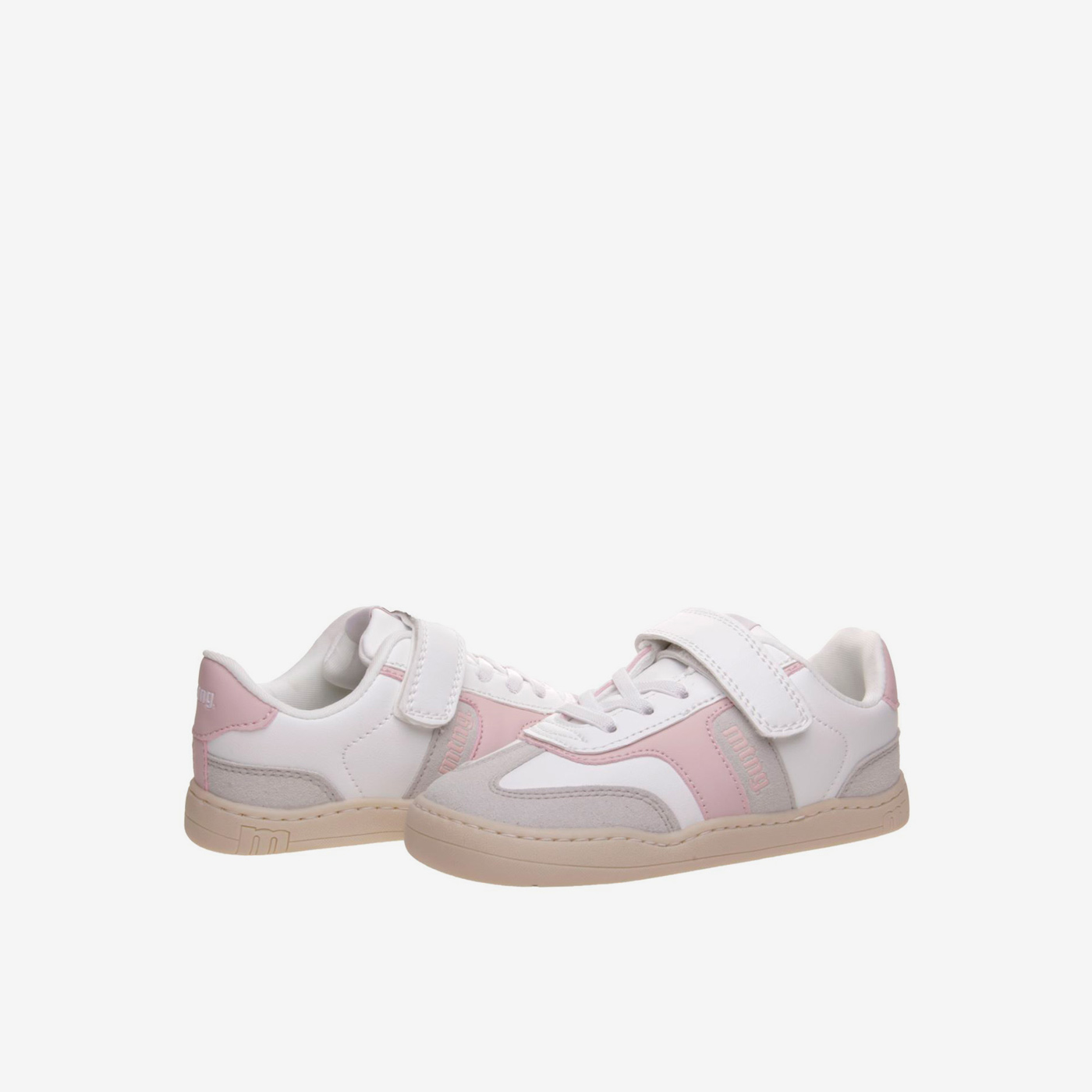Deportiva Mustang blanca y rosa para niña | Comodidad con estilo desde el primer paso