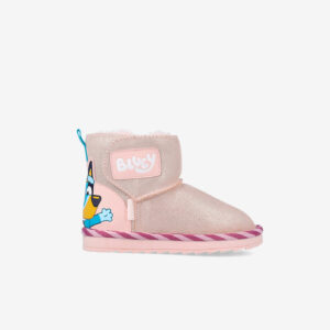 Bota Garvalín rosa Bluey con pelo y glitter